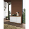 Buffet/bahut contemporain 3 portes chêne/blanc laqué Virginia