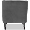Fauteuil cabriolet moderne en velours Maryland