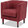 Fauteuil cabriolet moderne en velours Maryland