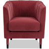 Fauteuil cabriolet moderne en velours Maryland
