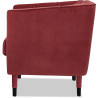 Fauteuil cabriolet moderne en velours Maryland