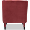 Fauteuil cabriolet moderne en velours Maryland