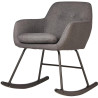 Fauteuil rocking chair moderne en tissu Edelweiss