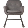 Fauteuil rocking chair moderne en tissu Edelweiss