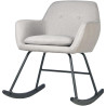 Fauteuil rocking chair moderne en tissu Edelweiss