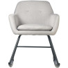 Fauteuil rocking chair moderne en tissu Edelweiss