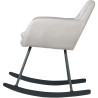 Fauteuil rocking chair moderne en tissu Edelweiss