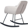 Fauteuil rocking chair moderne en tissu Edelweiss