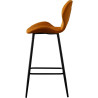 Tabouret de bar moderne en velours (lot de 4) Tomago