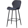 Tabouret de bar moderne en velours (lot de 4) Tomago