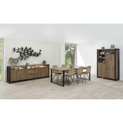Salle à manger style vintage marron foncé Manille
