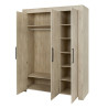 Armoire adulte contemporaine 165 cm chêne clair Venisio