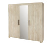 Armoire adulte contemporaine 210 cm chêne clair Venisio