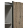 Armoire adulte contemporaine coloris marron Tilleul