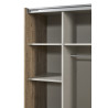 Armoire adulte contemporaine coloris marron Tilleul