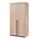 Armoire adulte contemporaine 112 cm chêne clair Violetta