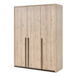 Armoire adulte contemporaine 165 cm chêne clair Violetta