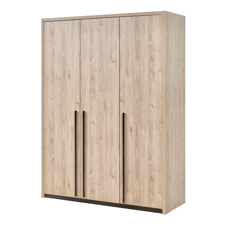 Armoire adulte contemporaine 165 cm chêne clair Violetta