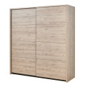 Armoire adulte contemporaine 203 cm chêne clair Violetta