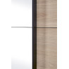 Armoire adulte contemporaine 253 cm chêne clair Violetta