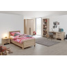 Chambre enfant contemporaine chêne clair Violetta