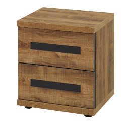 Chevet adulte style industriel marron foncé Octoline