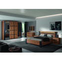 Chambre adulte style industriel marron foncé Octoline