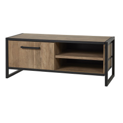 Meuble TV industriel 140 cm marron foncé Samuel