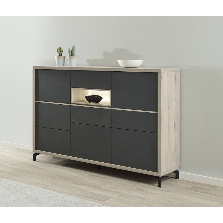 Meuble Rontard Meuble de rangement moderne 184 cm Jordano