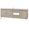 Buffet/bahut moderne 243 cm Jordano