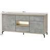 Buffet/bahut moderne 184 cm Jordano