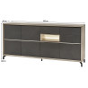 Buffet/bahut haut moderne 243 cm Jordano