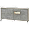 Buffet/bahut haut moderne 243 cm Jordano