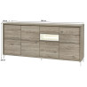 Buffet/bahut haut moderne 243 cm Jordano