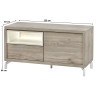 Buffet/bahut bas moderne 125 cm Jordano