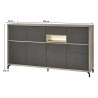 Meuble de rangement moderne 243 cm Jordano