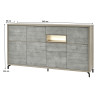 Meuble de rangement moderne 243 cm Jordano