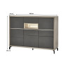 Meuble de rangement moderne 184 cm Jordano