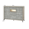 Meuble de rangement moderne 184 cm Jordano