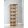 Etagère contemporaine en pin massif ciré miel H 170 cm Elwina