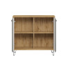 Meuble de rangement contemporain chêne/gris Arcange