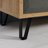 Table basse contemporaine chêne/gris Arcange
