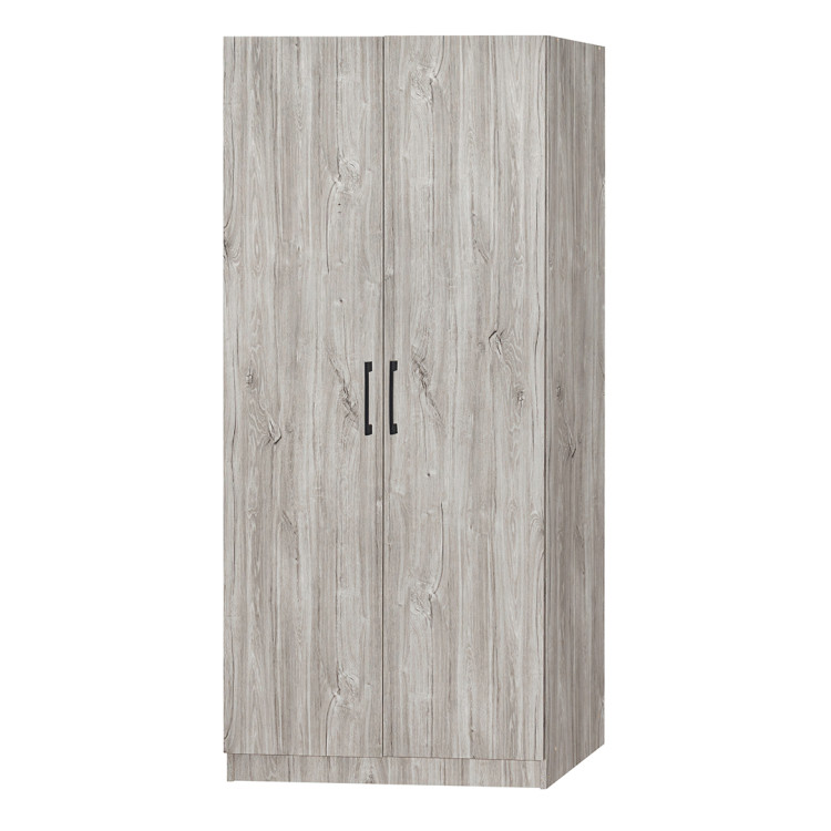 Armoire enfant contemporaine 80 cm chêne gris Elmet