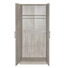 Armoire enfant contemporaine 80 cm chêne gris Elmet