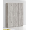 Armoire enfant contemporaine 120 cm chêne gris Elmet