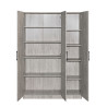 Armoire enfant contemporaine 120 cm chêne gris Elmet