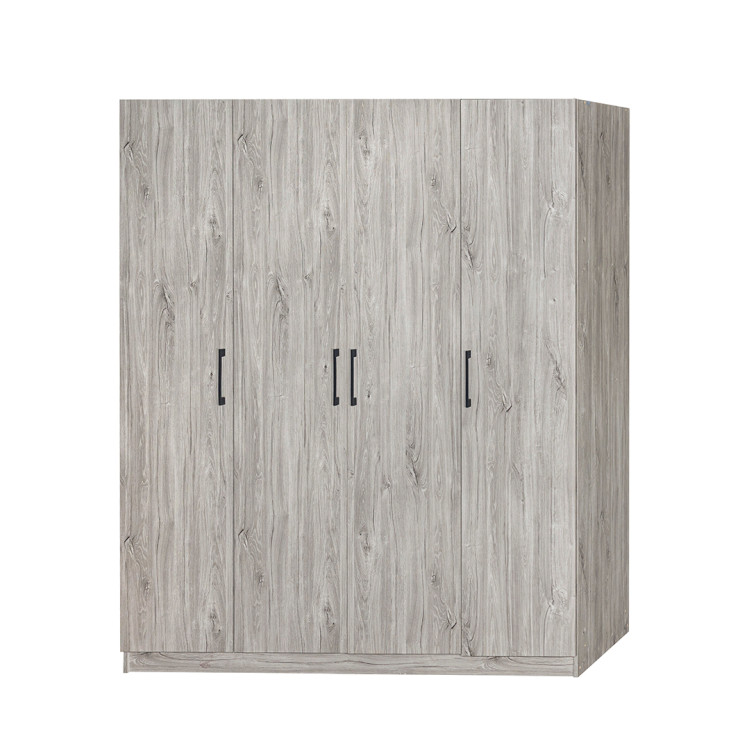 Armoire enfant contemporaine 160 cm chêne gris Elmet