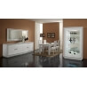 Buffet/bahut design 4 portes laqué blanc Perla