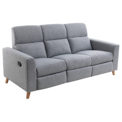 Canapé de relaxation manuel style scandinave en tissu gris Ryade