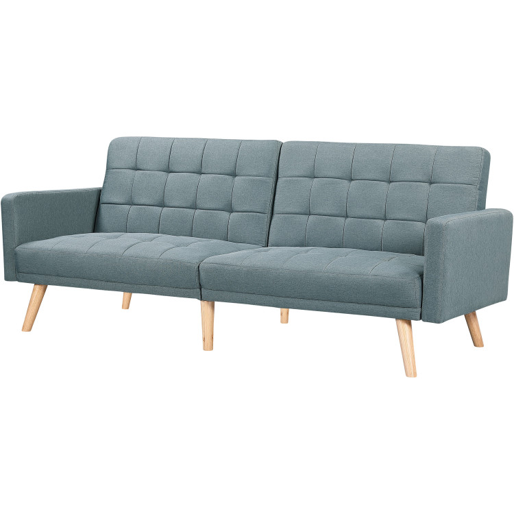 Canapé convertible scandinave en tissu bleu Olga